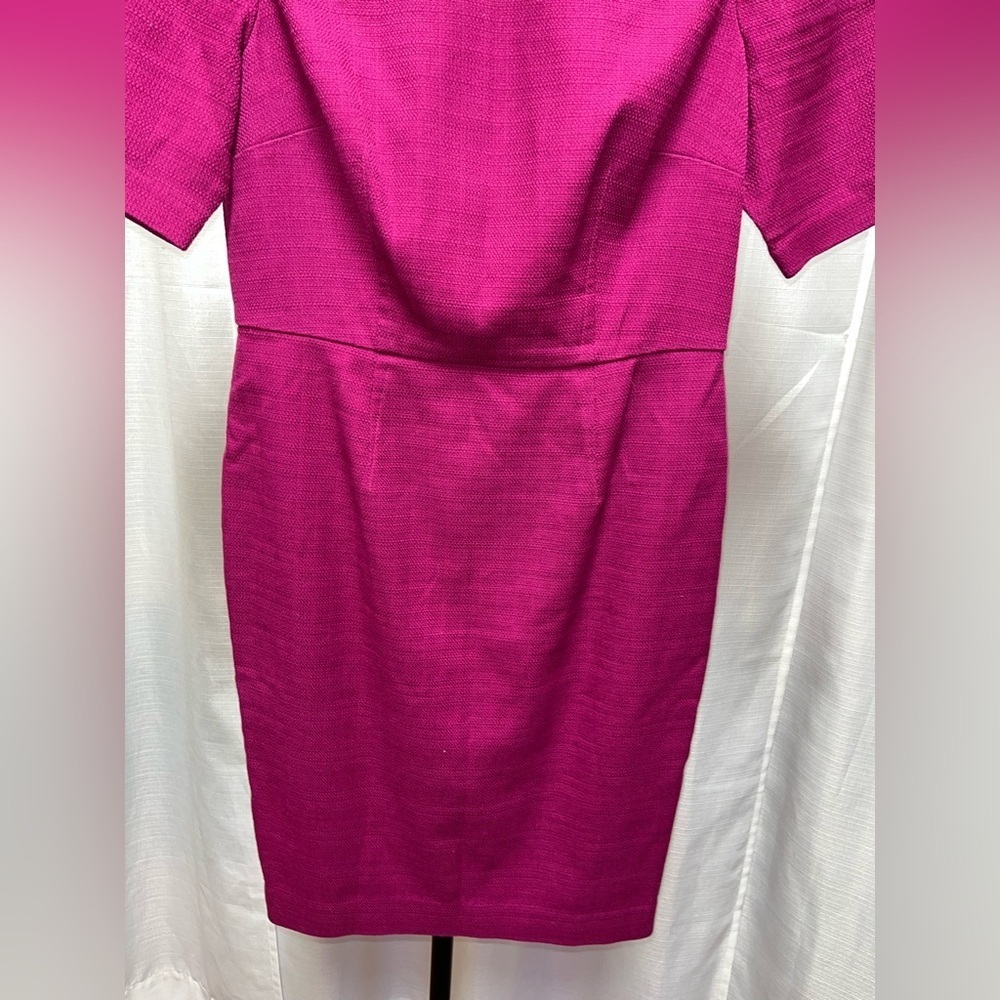 Boden Sheath magenta Textured dress | size 8 p - Picture 3 of 9